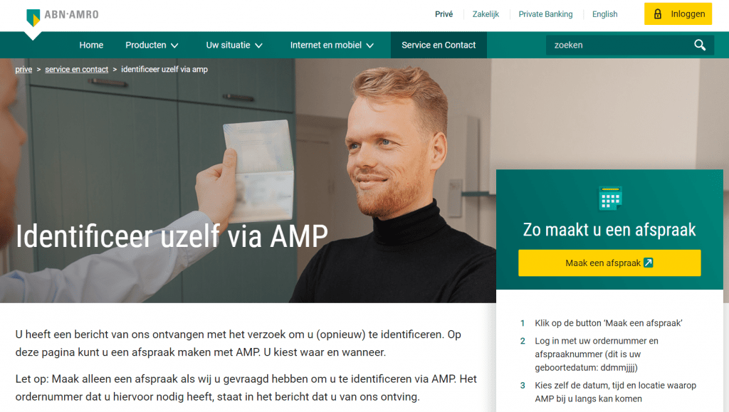 Zo helpt AMP Groep ABN AMRO met de KYC bij het openen van een bankrekening AMP Groep